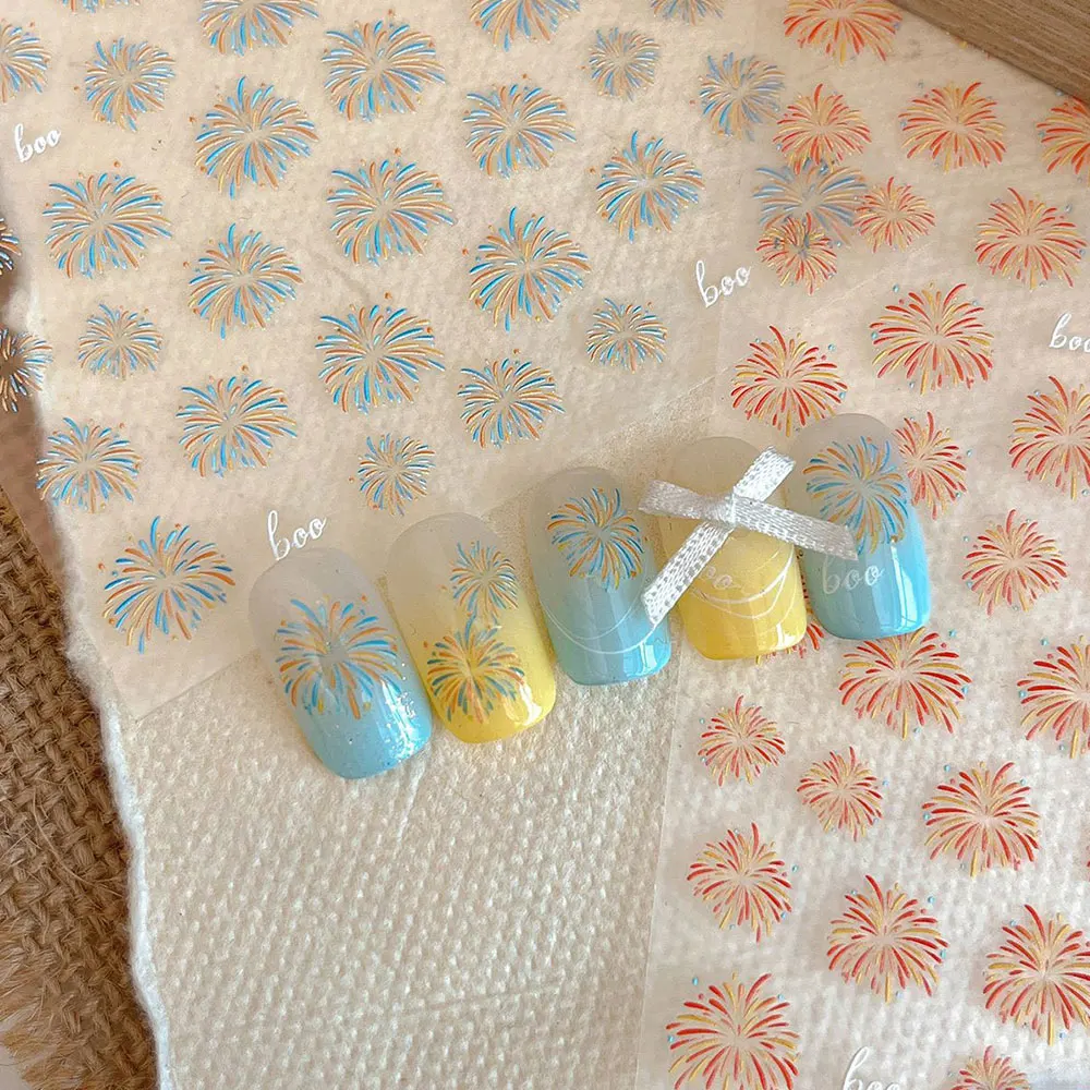 

Новогодние наклейки для ногтей, милые стикеры для ногтей, 3D-декор для маникюра, градиентные цвета, стильные женские наклейки для ногтей, бумажные стикеры для маникюра