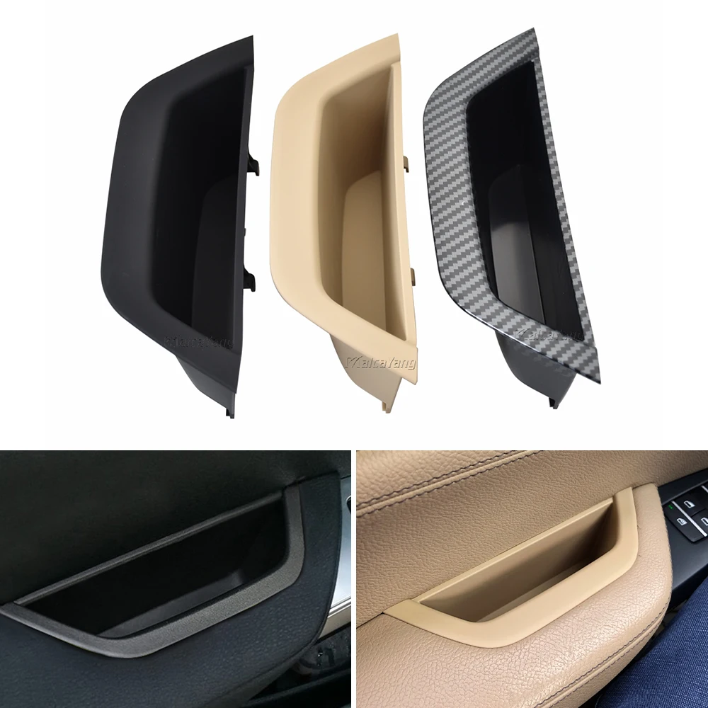 

LHD Car Front Left Door Interior Handle Carbon Fiber Look Accessorie For BMW X3 F25 X4 F26 2011-2017Car Styling