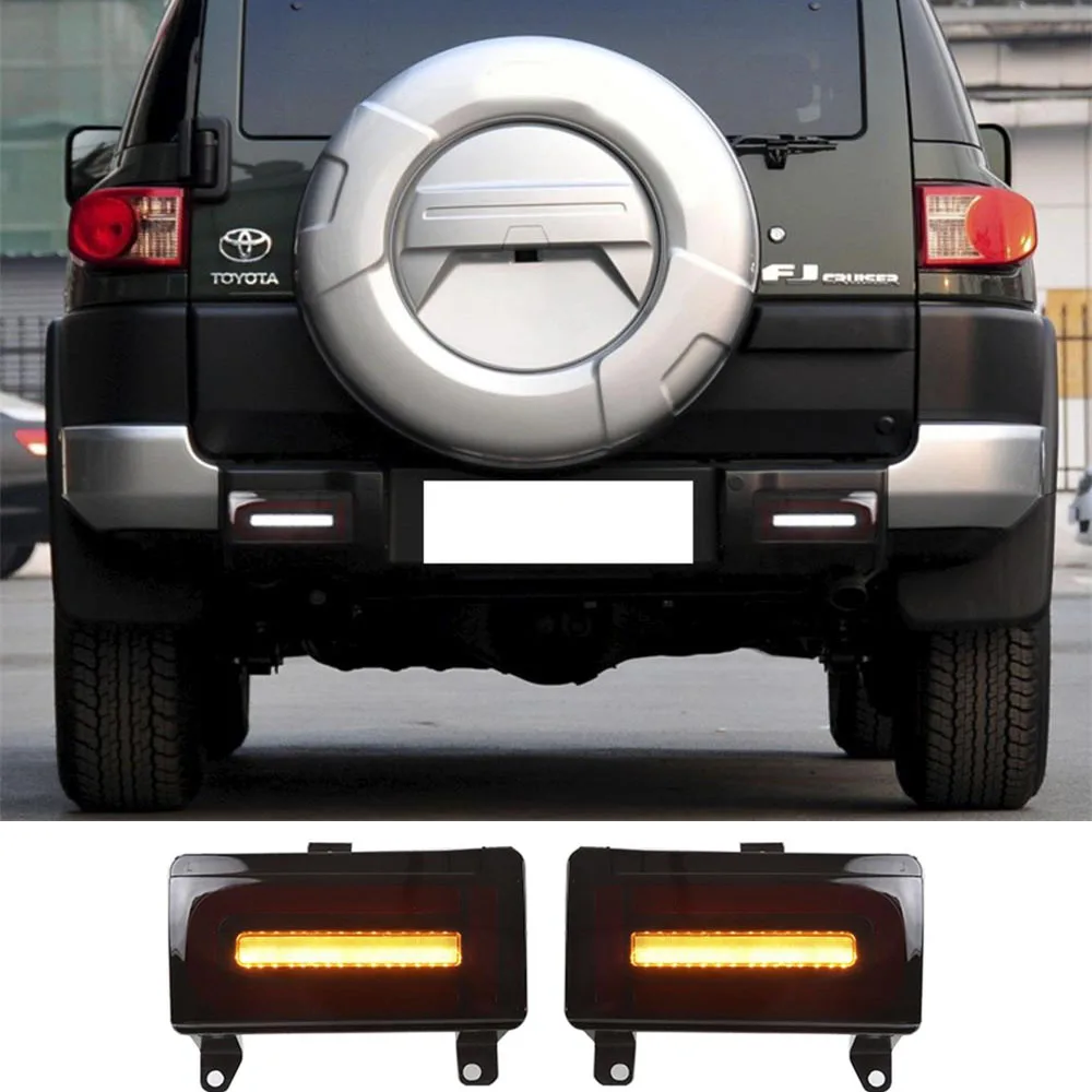 

Автомобильный светодиодный фонарь заднего бампера для Toyota Fj Cruiser 2007-2019 2020 2021 2022, отражатель, задний фонарь, противотуманный фонарь, стоп-сигнал