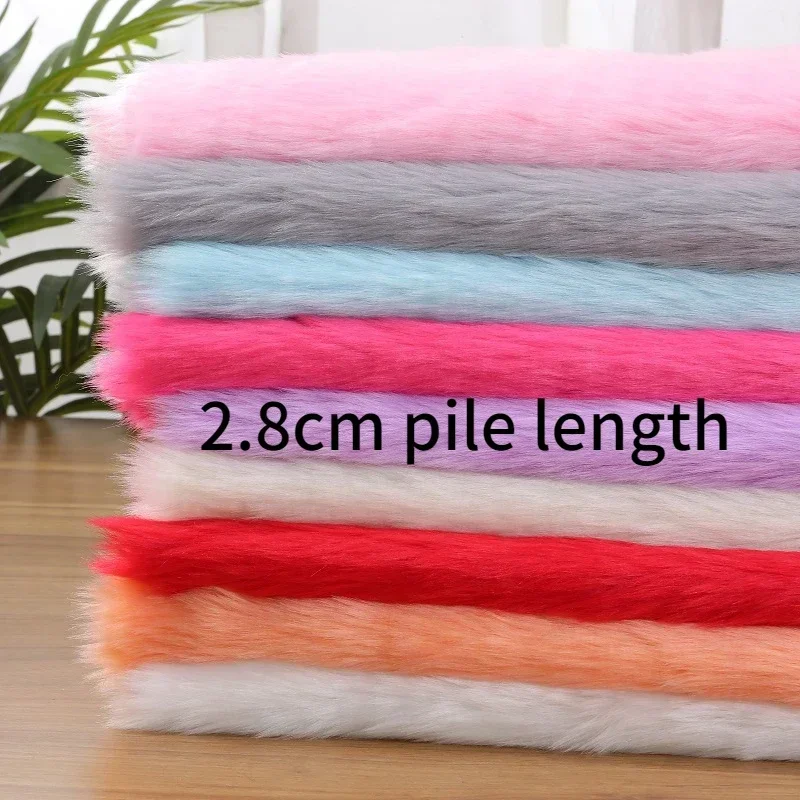 

Короткая плюшевая ткань с имитацией лисы, украшение для дома, ручная работа, модная одежда «сделай сам», оптовая продажа, ткань на метр для шитья