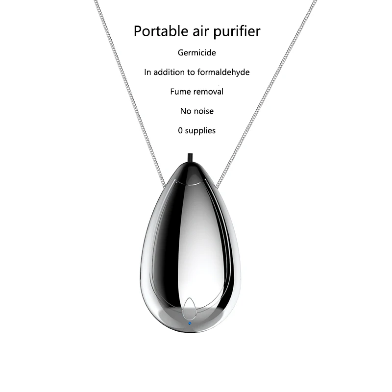 Fashionable Personal Wearable Mini Portable Rechargeable Negative Ion Hanging Neck Air Purifier