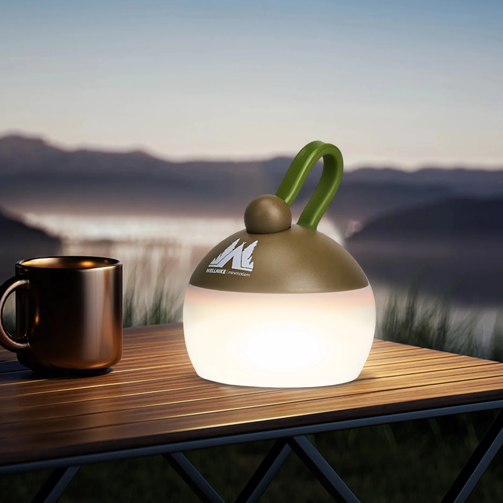 مصغرة التخييم خيمة ضوء قابلة للشحن المشي لمسافات طويلة في الهواء الطلق ليلة الصيد مصباح معلق مصباح التخييم للتخييم التنزه #4