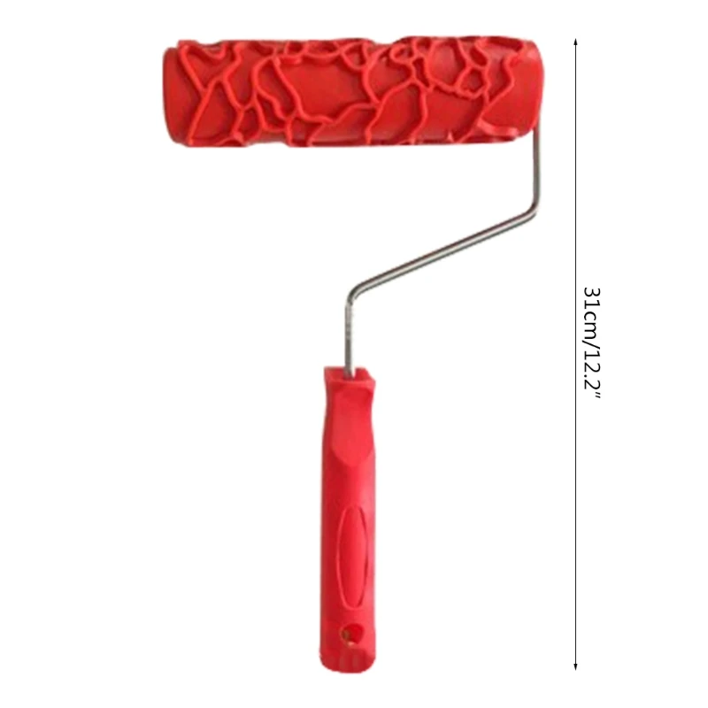 Embossed Texture Painting Tool 7'' Decorative Paint Roller Artistic Pattern Home 85AC