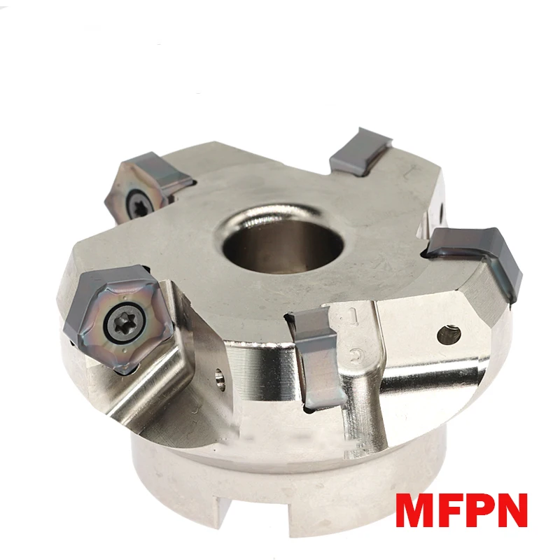 

CNC Lathe Tool MFPN66 Degree MFPN Milling Cutter head 50 63 80 100 Heavy Cutting Rough Face Milling Cutter Disc Use PNMU Inserts