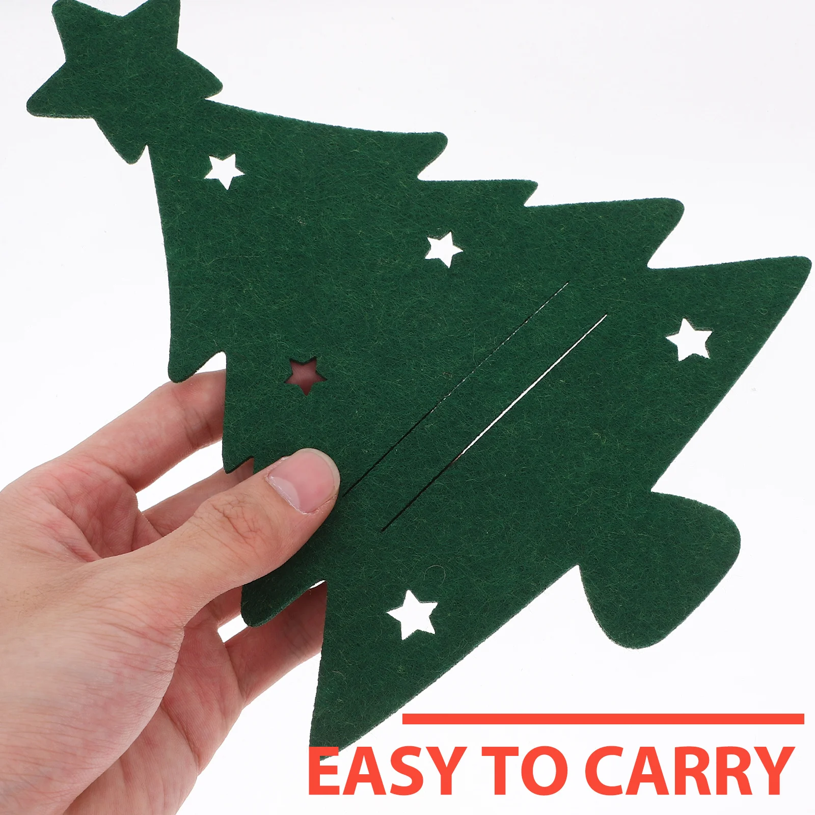 

4Pcs Christmas Utensil Holder Xmas Cutter Fork Holders Tableware Bags Festival Silverware Covers Cutlery Holder