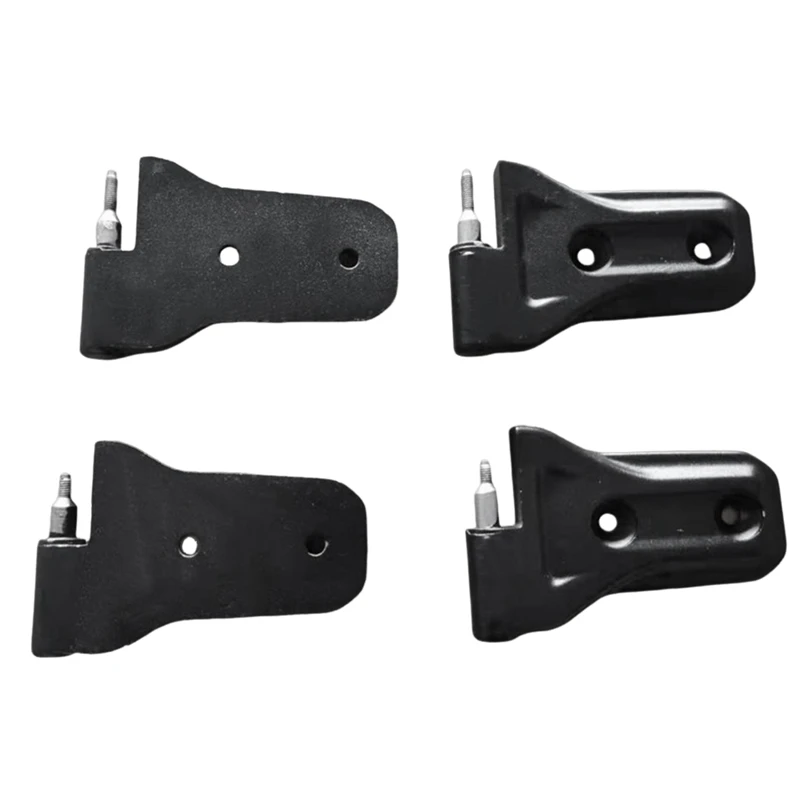 1Set/4Pcs Car Body Door Hinge Kit For Jeep Wrangler JL 2DR 2018+ Side Door Hinges Cover Trim Long Top And Short Bottom Parts