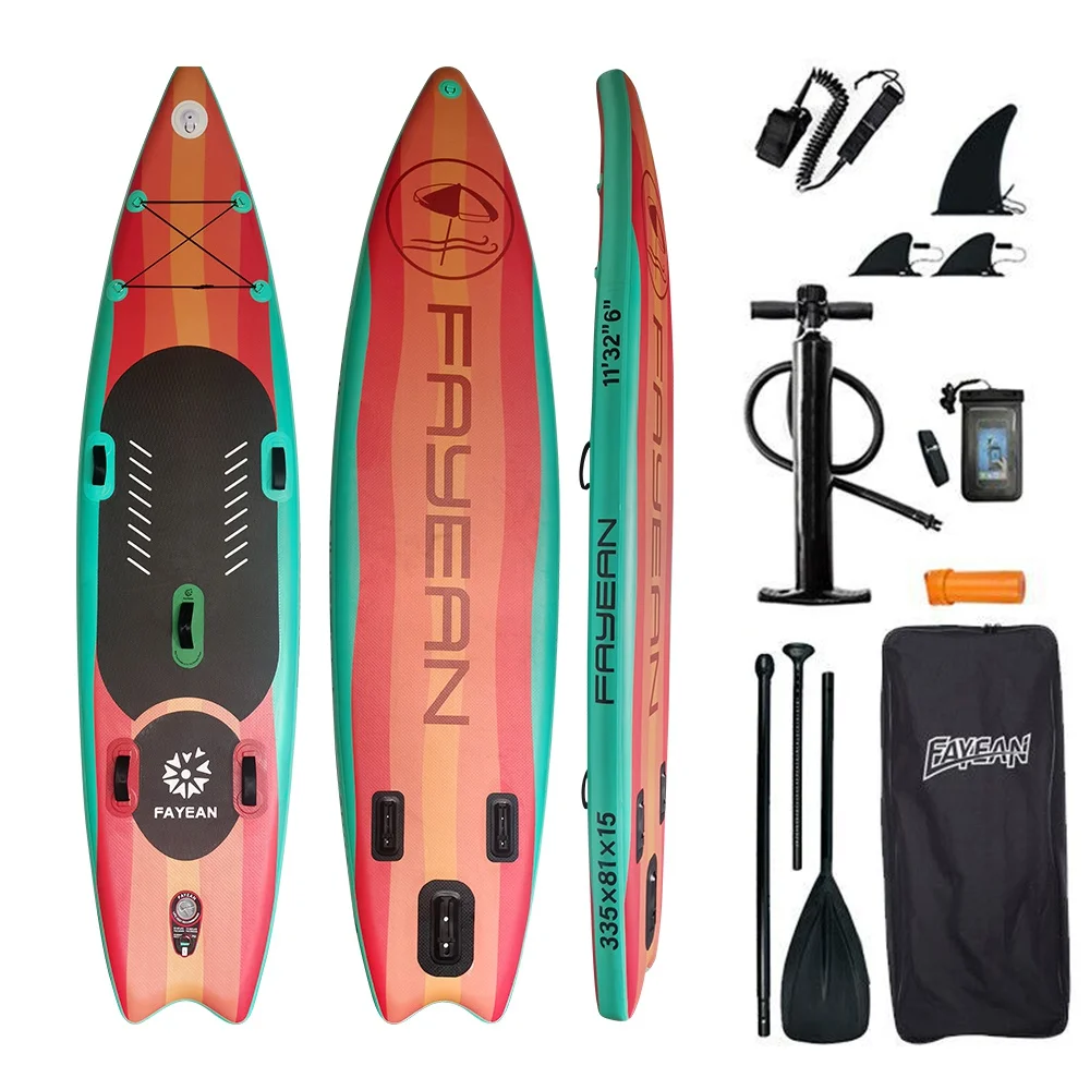 factory high quality Fayean Factory Price Inflatable Stand Up Paddle Board Water Sports Surfing SUP Board for Surfer