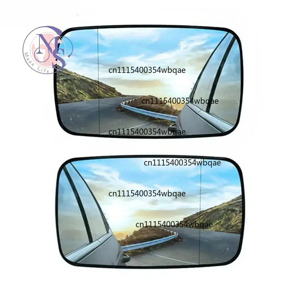 ZOCI-FOR-2Pcs Heated Side Rearview Mirror Glass 51168250437 51168250438 For 3 Series E46 4 Door 1998-2004 Car Replacement Parts
