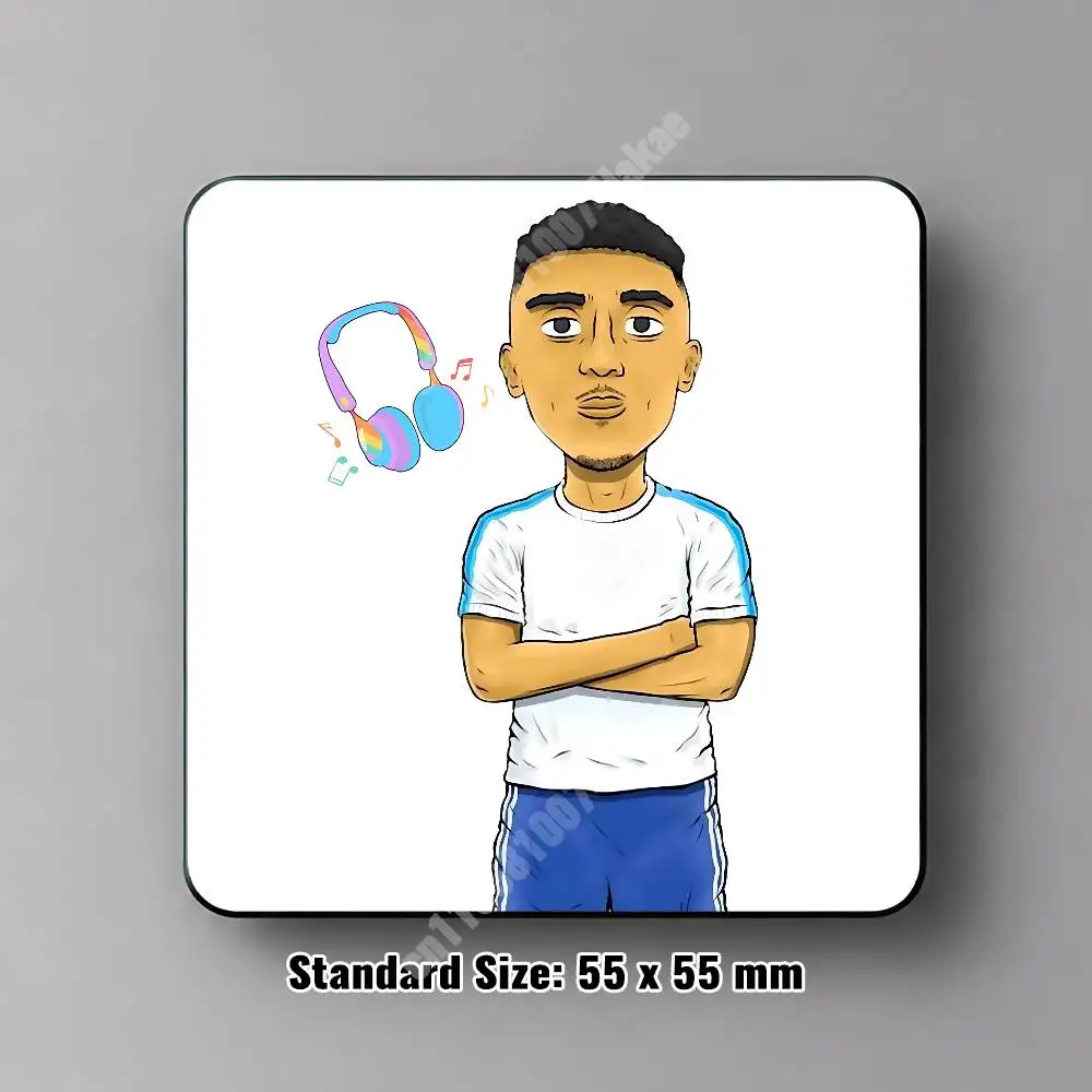 M-Morad MDLR Mec De La Rue Magnetic Sticker Removable Fridge Decal for Metal Surfaces Magnet Label