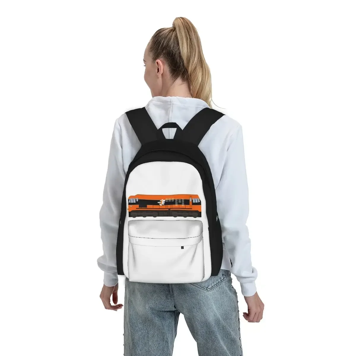 الأيرلندية السكك الحديدية الرجعية قطار حقائب الظهر بنين بنات الكتب الطلاب الحقائب المدرسية الكرتون الاطفال حقيبة الظهر حقيبة سفر حقيبة كتف #4