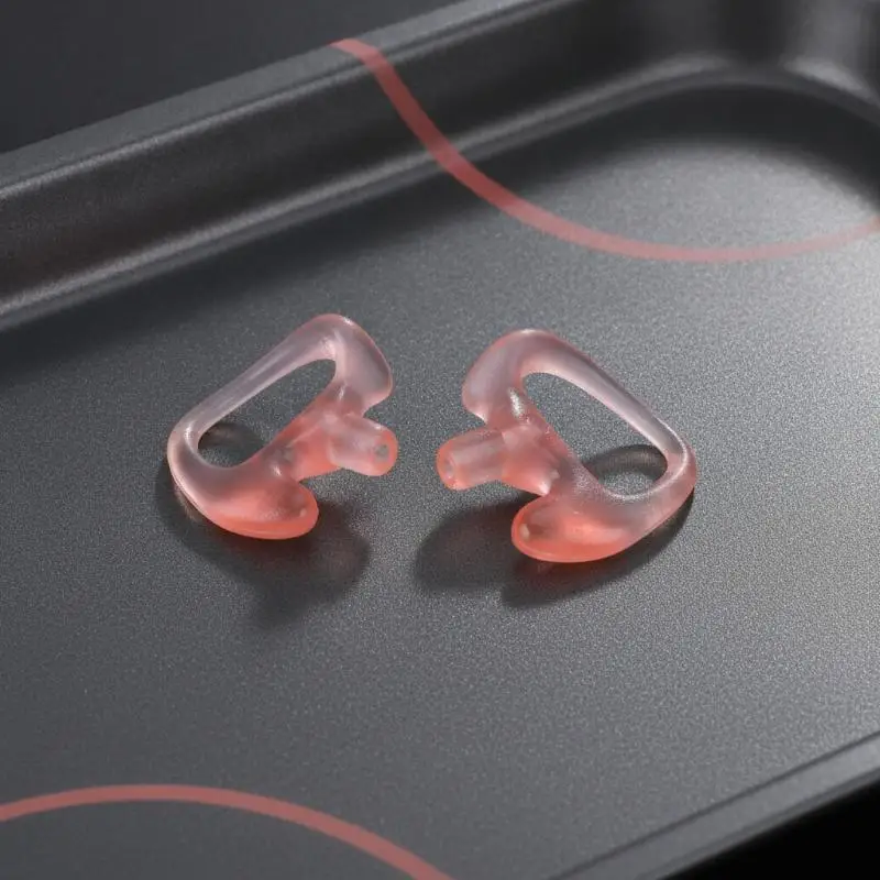 2Pcs Ear Molds Soft 2-Way Radio Earmold Replacing Earpiece Insert For Acoustic Coil Tube Audio Kits Headphone Accessories