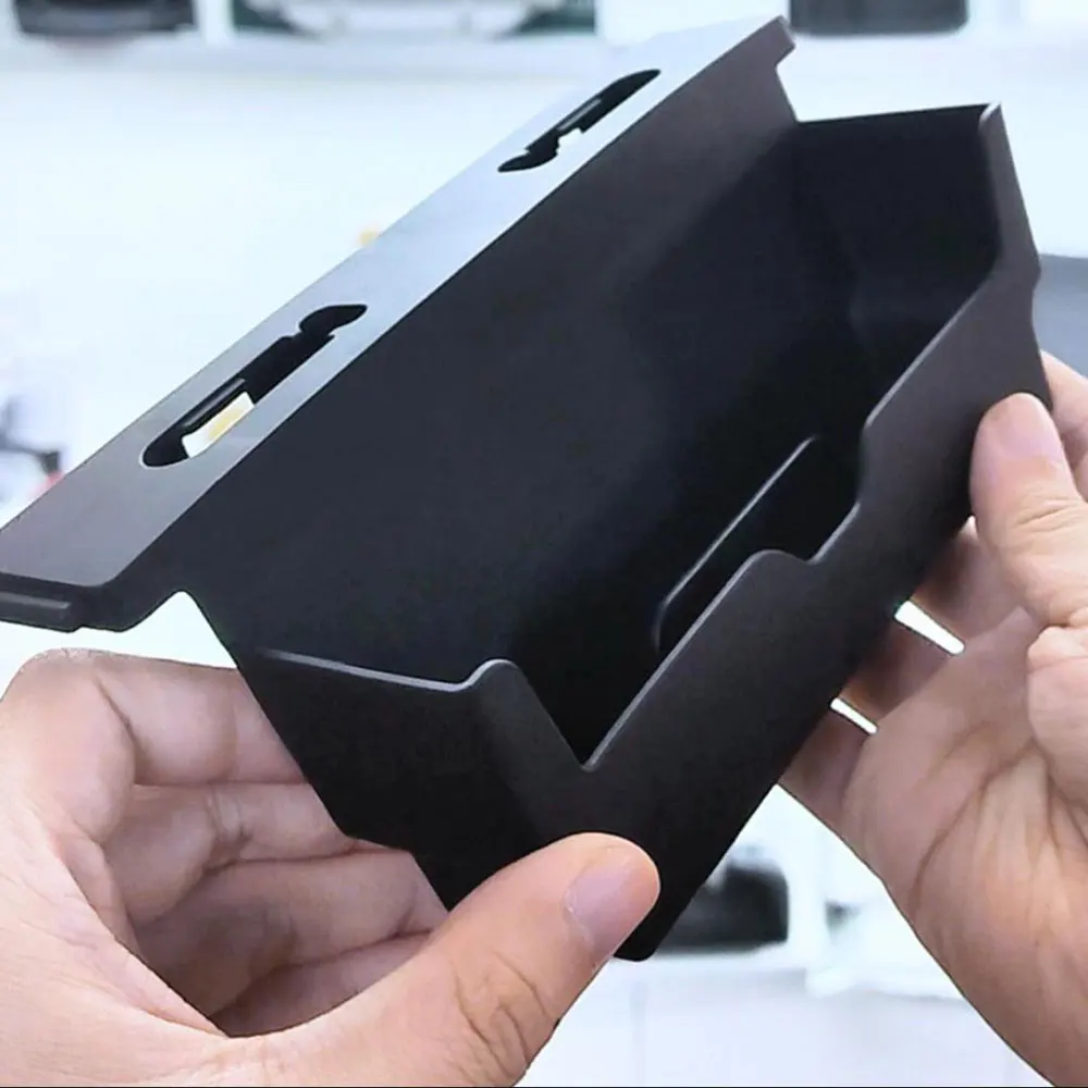 حامل نظارات شمسية لوحدة التحكم المركزية لـ Tesla Model Y 2020-2024 مسند الذراع صندوق محور صندوق تخزين حامل بطاقة المفاتيح