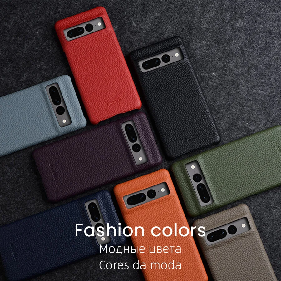 Melkco Premium Genuine Leather Case for Google Pixel 7 Pro 5G Luxury Fashion Business Natural Cowhide Phone Cases Cover