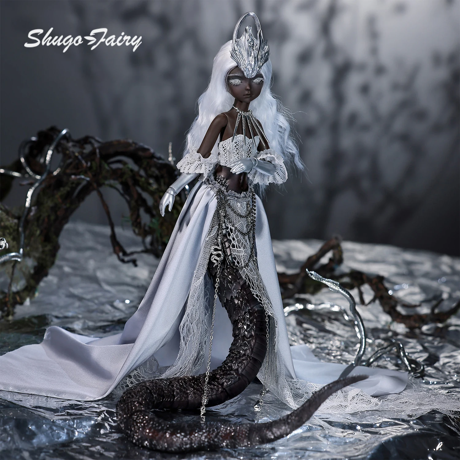 Virelai C Anime Bjd Puppe 1/6 FullSet Halbmonster Long Scaly Tail Shugafairy Original Tengshe Bjd Gelenkpuppen