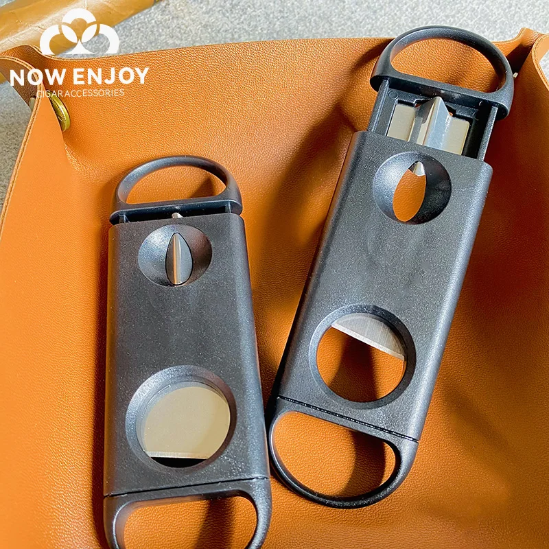 

New Cigar Cutter knife V-cut Plastic Double-cut Scissors V-shaped Dual-purpose Cuban Cigar Cutter Sharp Portable Cigar Tool