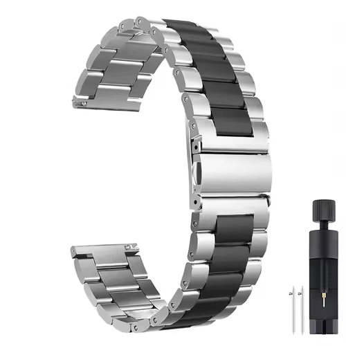 18mm 22mm 20mm Watch Band For Samsung Galaxy Watch 7/6/5/4/3 S3 Active2 Huawei Watch GT 6 Pro GT5 GT4 GT3 2 Stainless Steel Band - Image 22