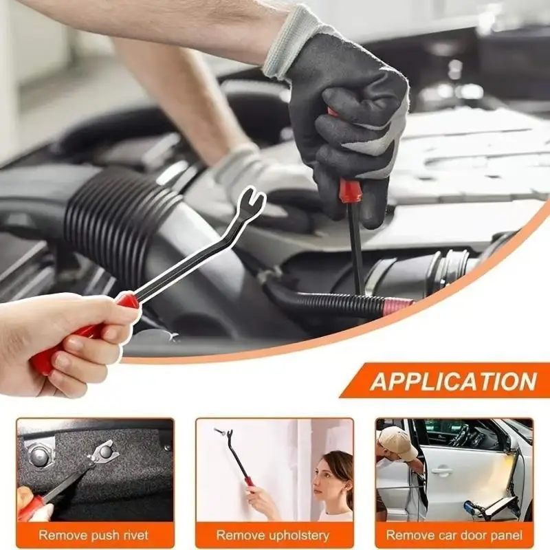 1 Set Kunststoff-Auto-Befestigungsclips mit Entfernungswerkzeug, 6 verschiedene Größen für die Reparatur von Auto-Stoßstangen und Türverkleidungen – Detail 8