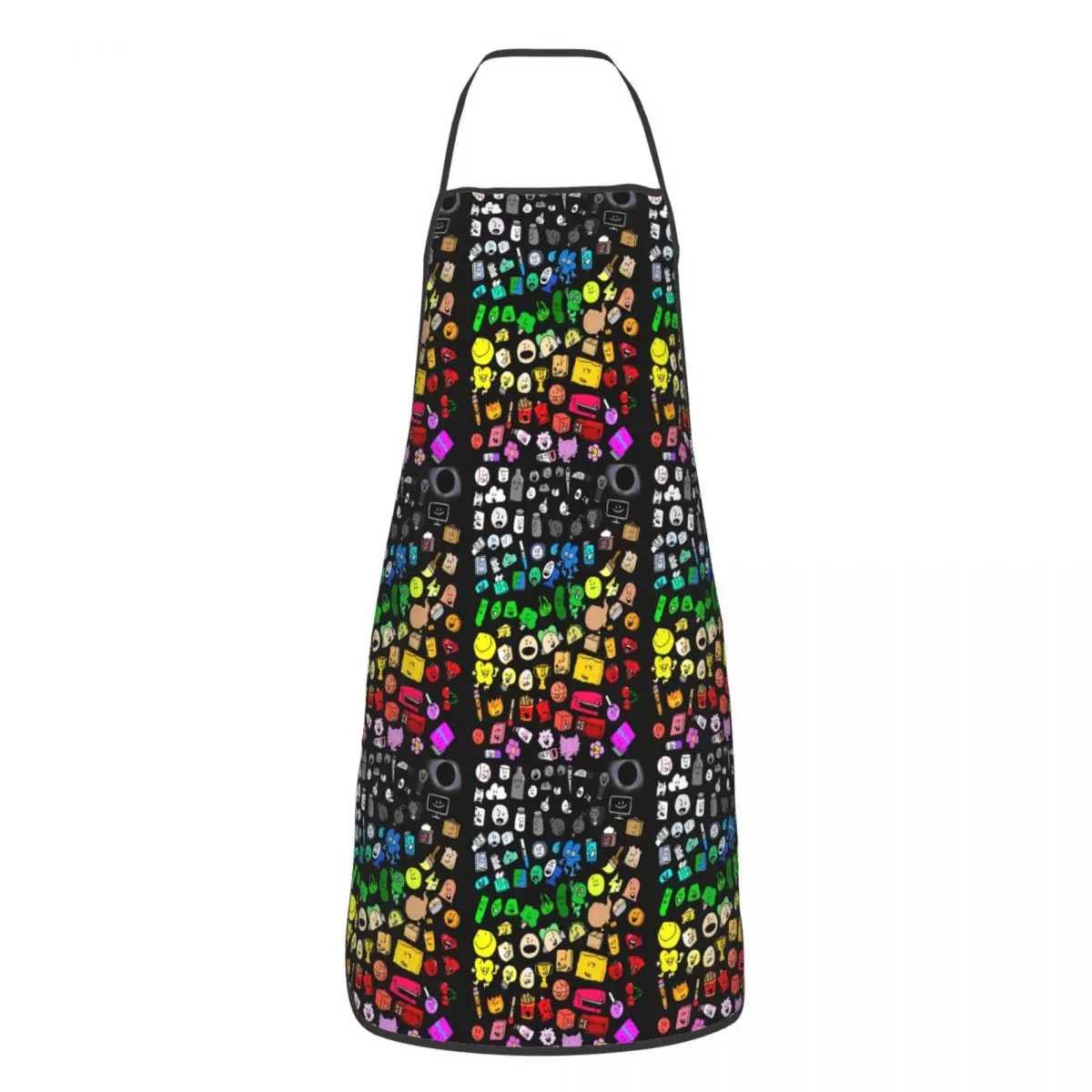 BFDI Inanimate Insanity All Character Aprons Chef Cuisine Tablier Sleeveless Bib Kitchen Cleaning Pinafore for Women Men