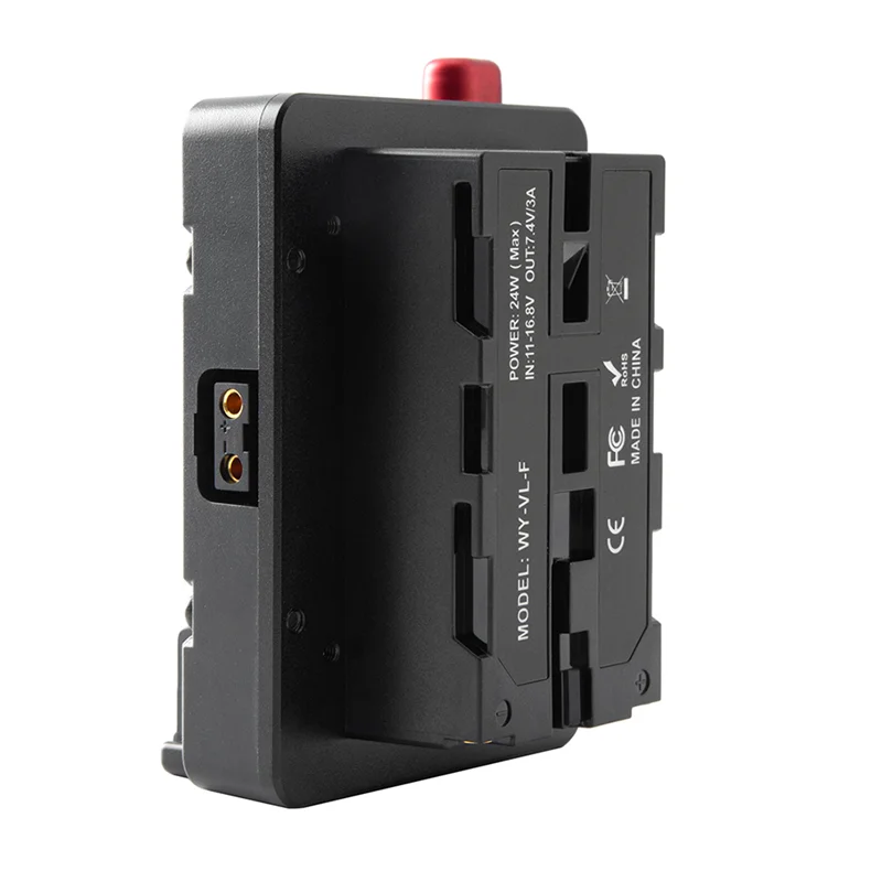 ABDE-Power Adapter Mount Plate For Mini Nano V/V Mount Battery To NP-F NP-F960 NP-F970,D-Tap For Camera/LED Z Cam E2/F6/S6/F8