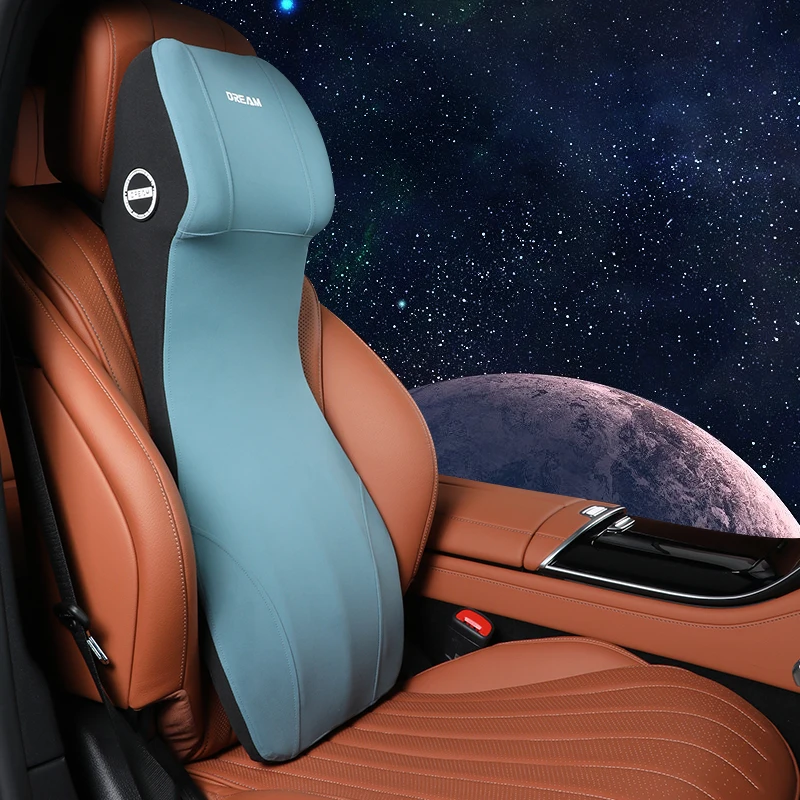 LIVIAUTOLIFE Auto Leder Kopfstütze Lenden Unterstützung Memory Foam Auto Rest Neck Kissen Zurück Kissen Sitz Taille Unterstützt Auto Innen Zubehör 7