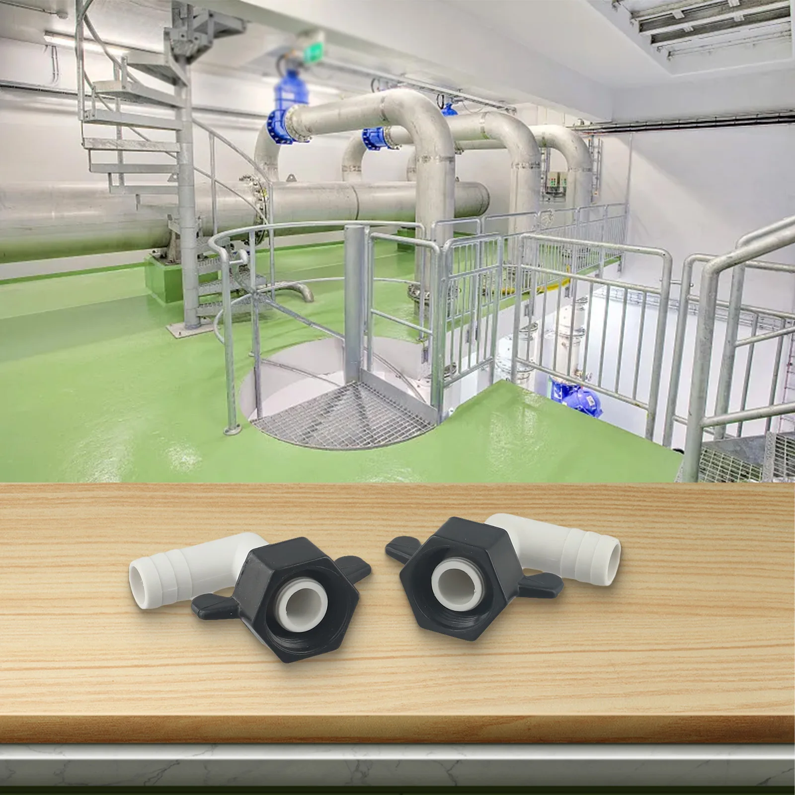 

Адаптер водяного насоса Поворотный адаптер Установка водяного насоса для автофургона Белый черный Вращение на 360 градусов Герметичный нейлоновый материал