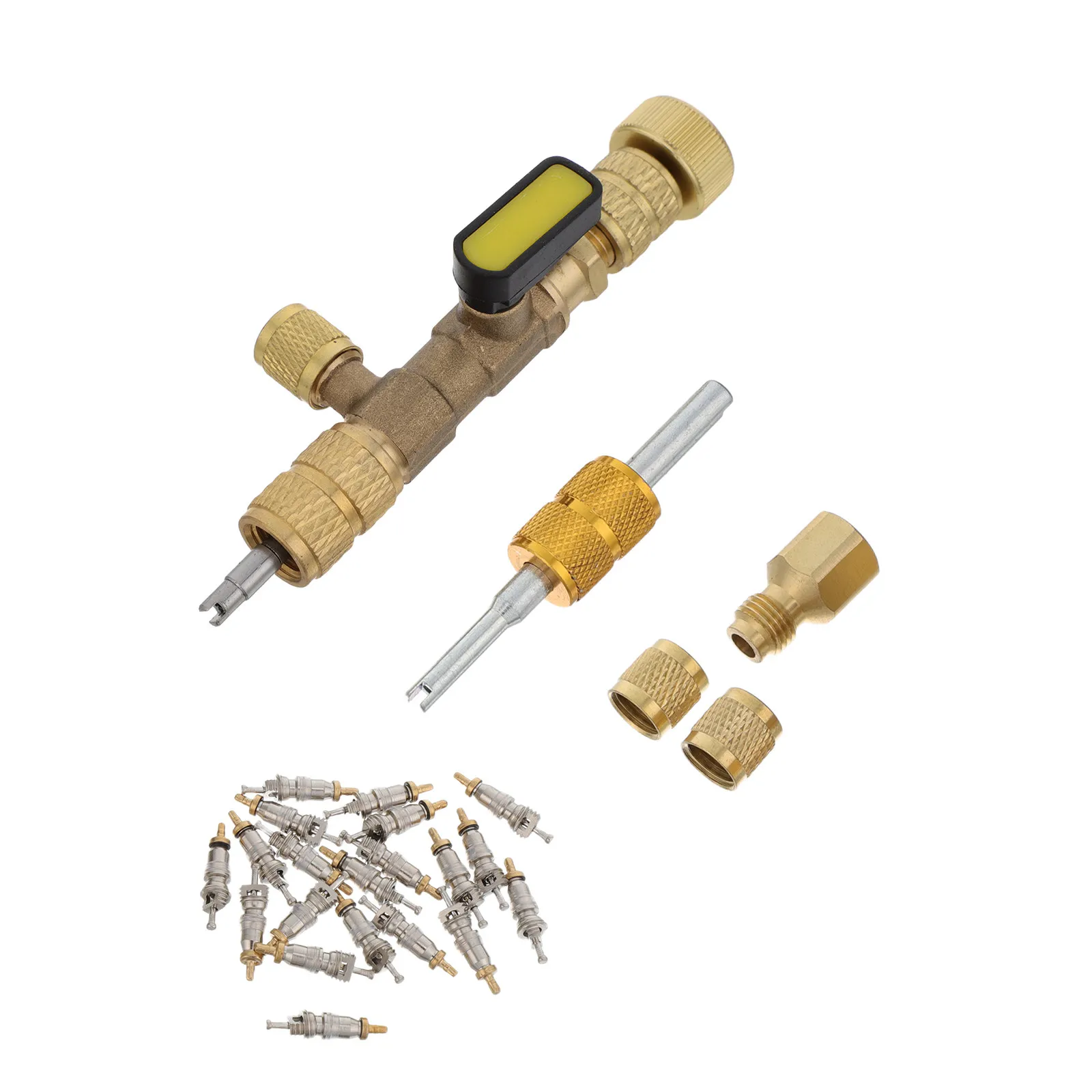 

1Set Air Conditioning Valve Core Removal Tool High Strength Brass Ergonomic Handle Auto Ac Valve Core Replacement Repair Wrench