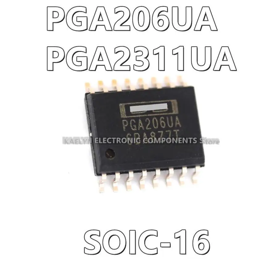 5Pcs/lot PGA206UA PGA206 PGA2311UA PGA2311U Instrumentation Amplifier 1 Circuit Audio Volume Control 2 Channel 16-SOIC