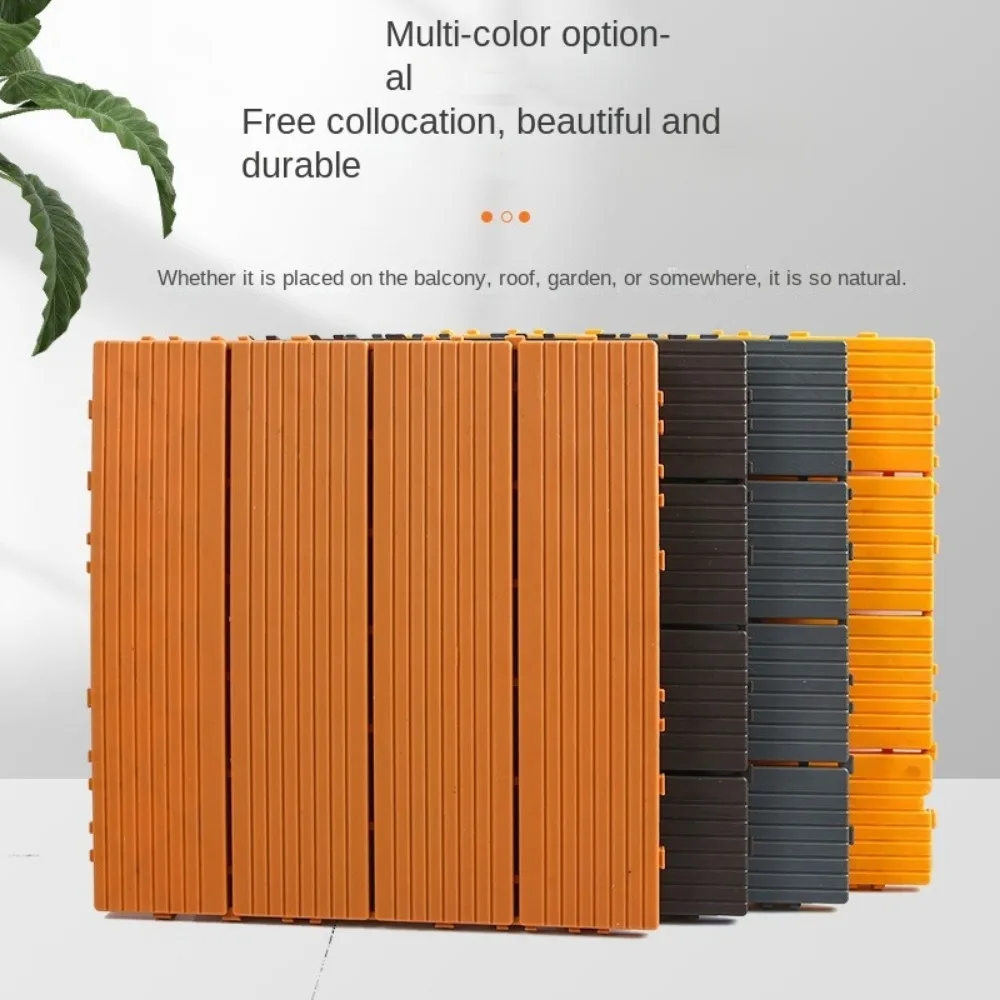 30x30 سنتيمتر حديقة الأرضيات ورقة بولي كلوريد الفينيل بلاط الأرضيات الاصطناعية مقاوم للماء مقاومة للتآكل الأرضيات الخشبية للشرفة الفناء الخلفي