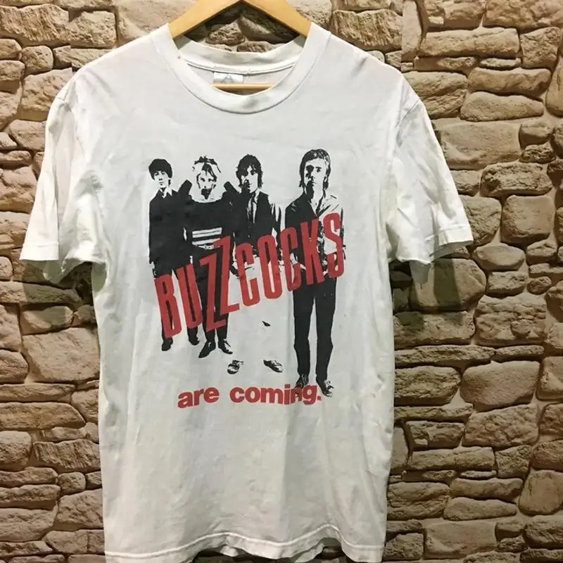 

New Popular Buzzcocks White T Shirt Cotton Full Size