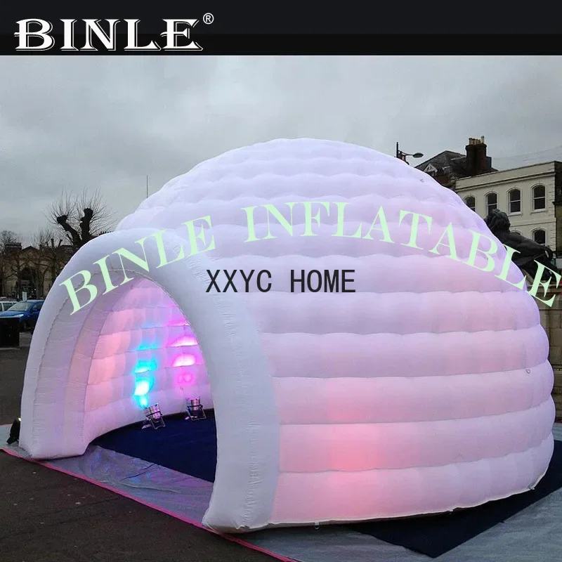 

Custom marquee Igloo Inflatable dome Tent with LED,inflatable camping tent,inflatable party tents for sale