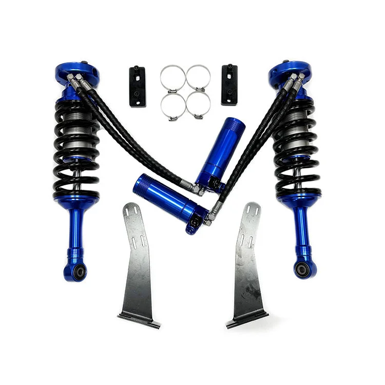 4.5" Lift Silver Double Bypass Shock Absorber 2.5 Body 12+12 Adjustable Damping for LC150 Heavy Off Road Suspension Parts