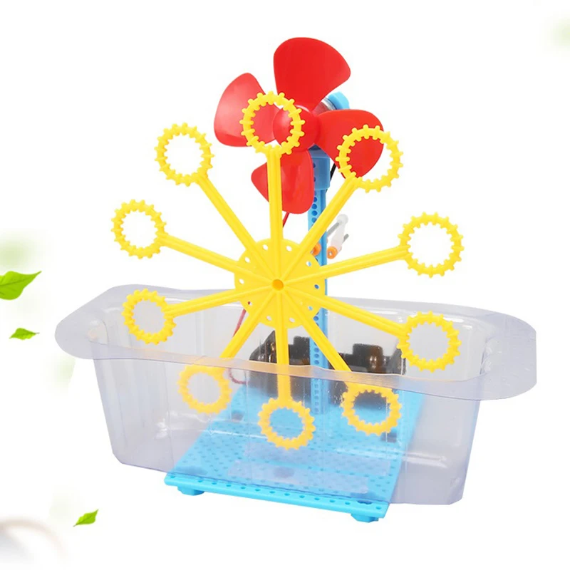 Speelgoed DIY Bubble Machine Assembleren Model Materiaal Kits Studenten Educatief Wetenschap Experiment Technologie Speelgoed voor kinderen