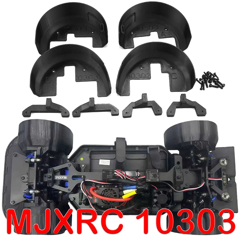 MJXRC 10303 Front&rear Fenders Mudguard for 1/10 Hyper Go MJXRC 10303 C3 Remote Control Car Off-road High Speed RC Cars Truck