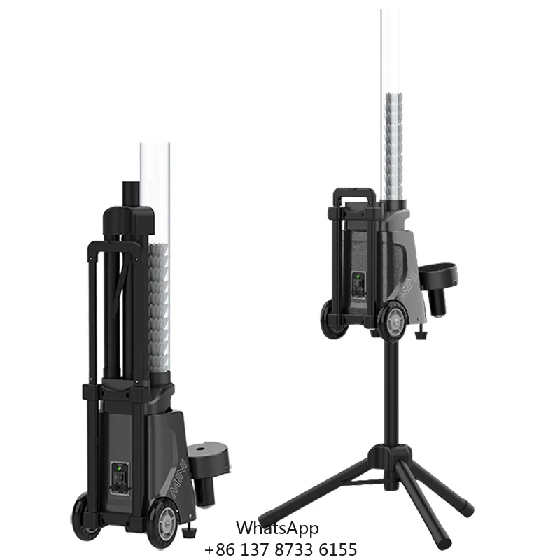 Mini Size Lightweight Badminton Shuttlecock Shooting Machine Badminton Serve Machine With APP Control For Professional Training