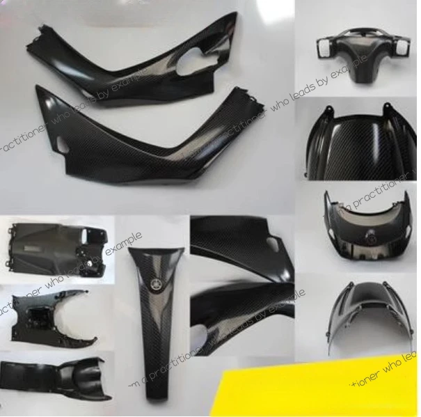 Suitable for Yamaha Qiaoge i125 ZY125T-13 modified carbon fiber shell toolbox fender side strip toilet cover