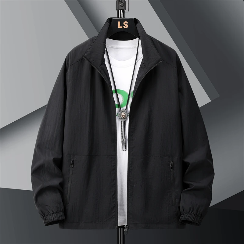 

Весенне-осенняя мужская куртка с воротником, корейское издание, продвинутая чувственная рабочая одежда, верхняя молодежная повседневная универсальная свободная мужская куртка