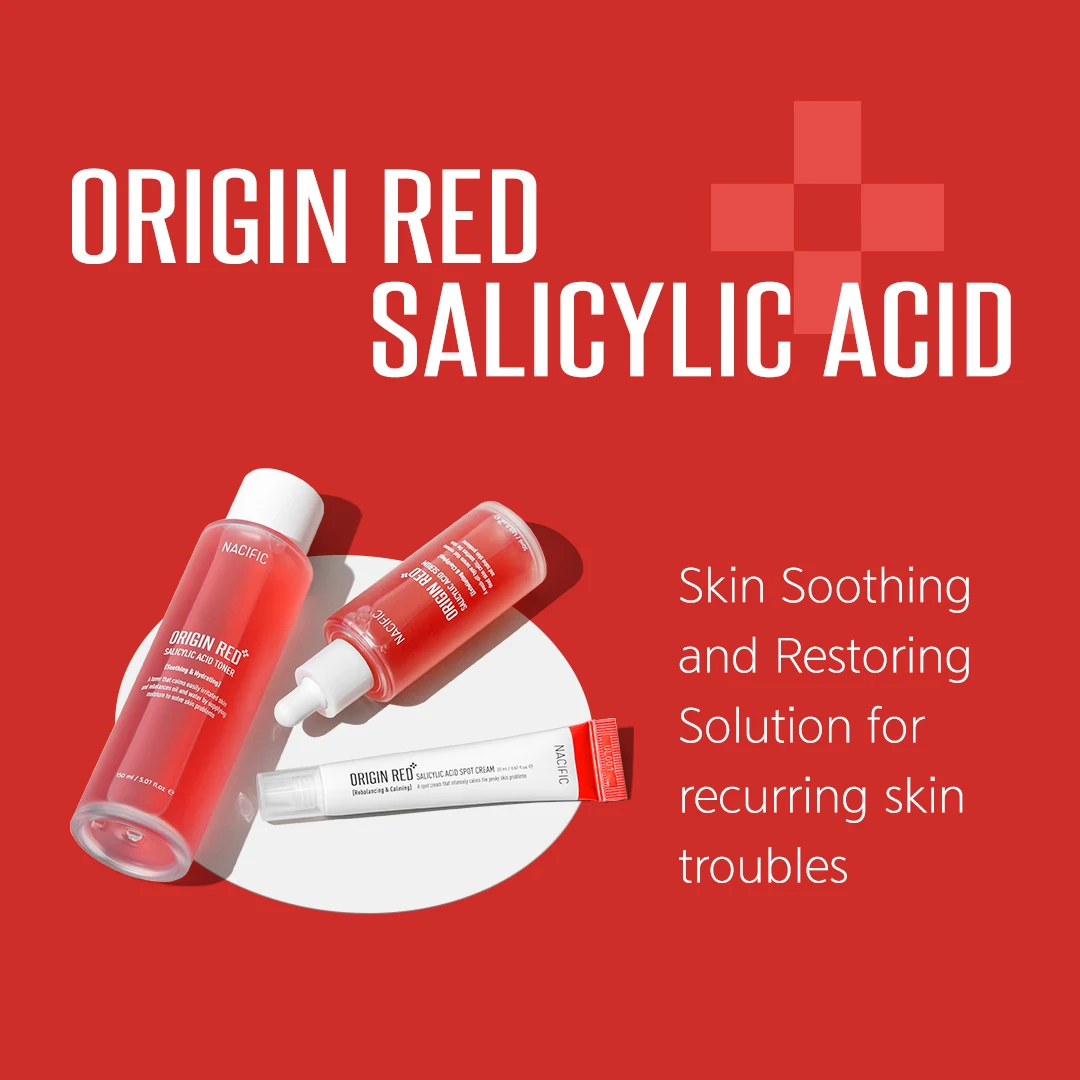 NACIFIC Origin Red Salicylic Acid Serum 50ml Remove Dead Skin Cell Sooth Face Care Balance Calm Korean Cosmetics