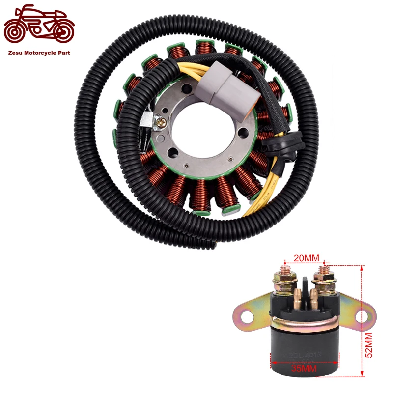 

Motorcycle Electrical Starter Solenoid Relay and Generator Magneto Stator Coil Kit For For Ski-Doo V800 V 800 2007-2009