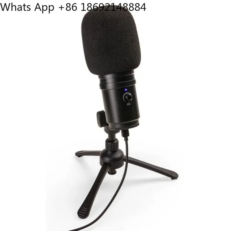 ZUM-2PMP USB microphone set, microphone plus monitor earphones, computer audio book, mobile phone K live broadcast