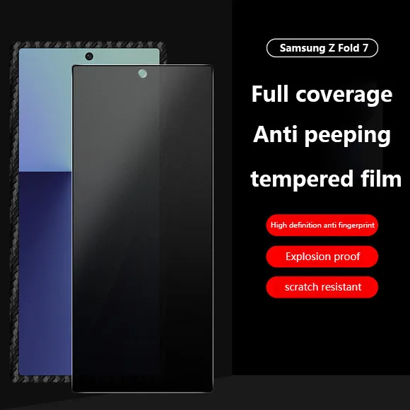 

Anti-Spy Privacy Tempered Glass For Samsung Galaxy Z Fold 7 Fold7 SE Special W25 6 Slim 6 5 4 3 2 Screen Protector