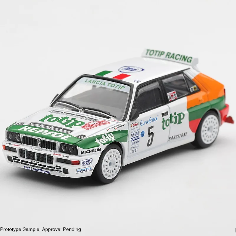 MINIGT 1:64 Blue Flag Delta HF Integral EVO 5 Die Casting Alloy Car Model # 1368 Adult Collection Ornament