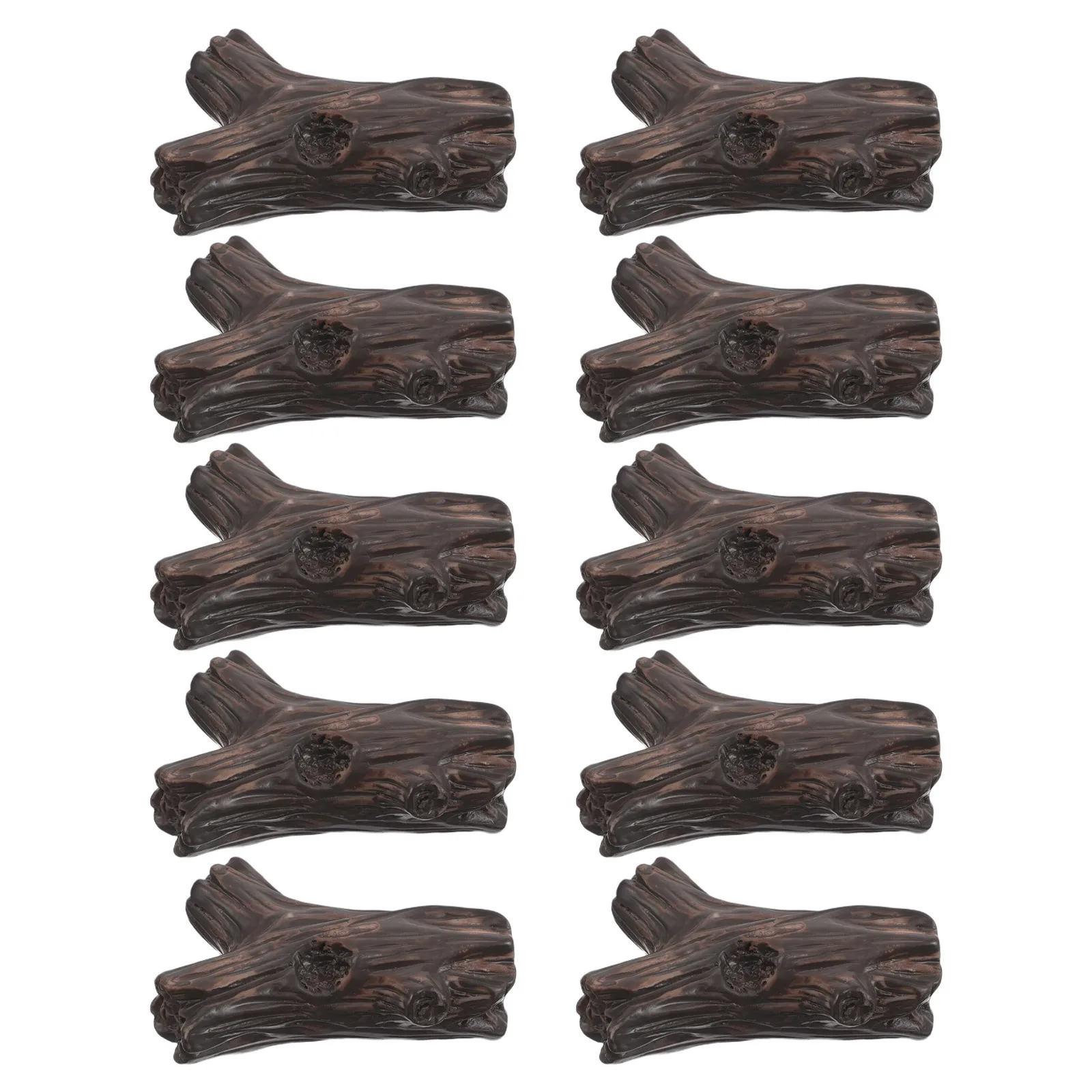 10 pz Micro Paesaggio Ornamenti Resina Ceppo di Albero Decor Per Fai Da Te Treno In Miniatura Set Fata Giardino Terrario Tavolo di Sabbia Casa Delle Bambole