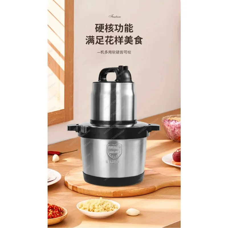 For Cassava Plantain Yam Pounding Machine Stainless Steel Pounder Fufu Maker African Household Kitchenware 6L