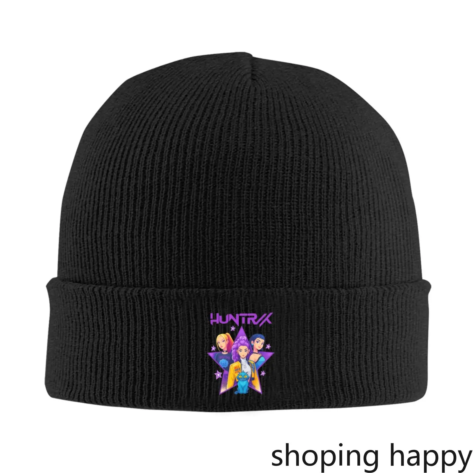

Men Women Clashed Royales Beanie Hats Goblin Kpop Demon Hunter Knitting Hat Autumn Winter Kpop Caps Printed Warm Bonnet Hats