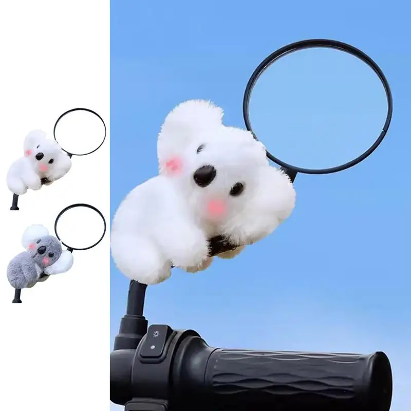 Rearview Mirrors Koala Ornaments Soft Koala Rearview Mirrors Pendant Decorative Koala Toy With Cable Tie Multifunctional