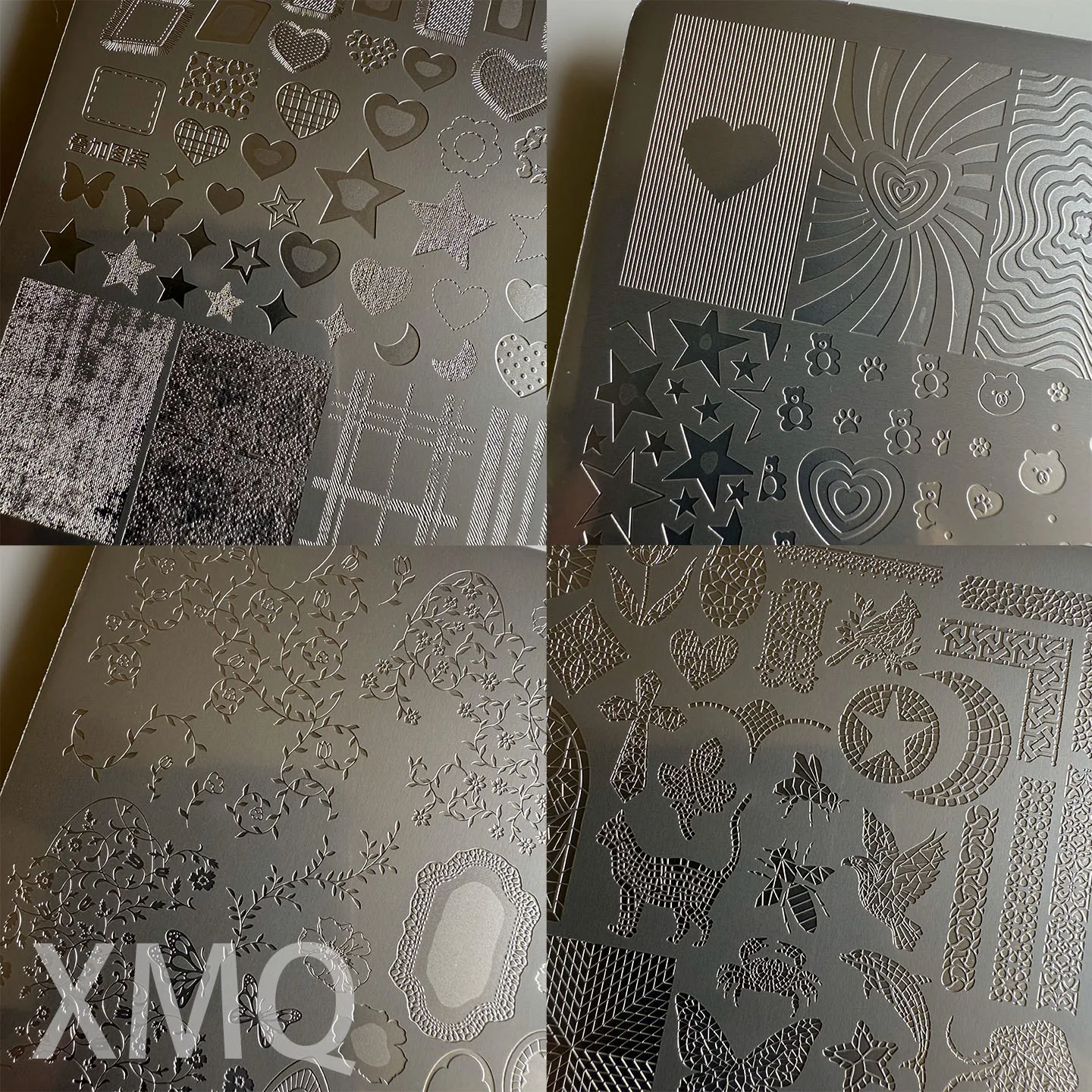 

XMQ 3 шт./компл. штекеры для штамповки ногтей, цветы, ТЕМПЕРАТУИ, СЕРДЦЕ, ОБРАБОТКИ