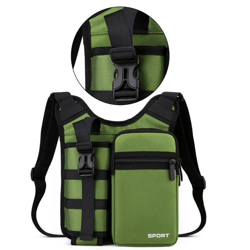 Tacticals Shoulder Bag Nylon Waist Bag Outdoor Crossbody Bag for Women and Man