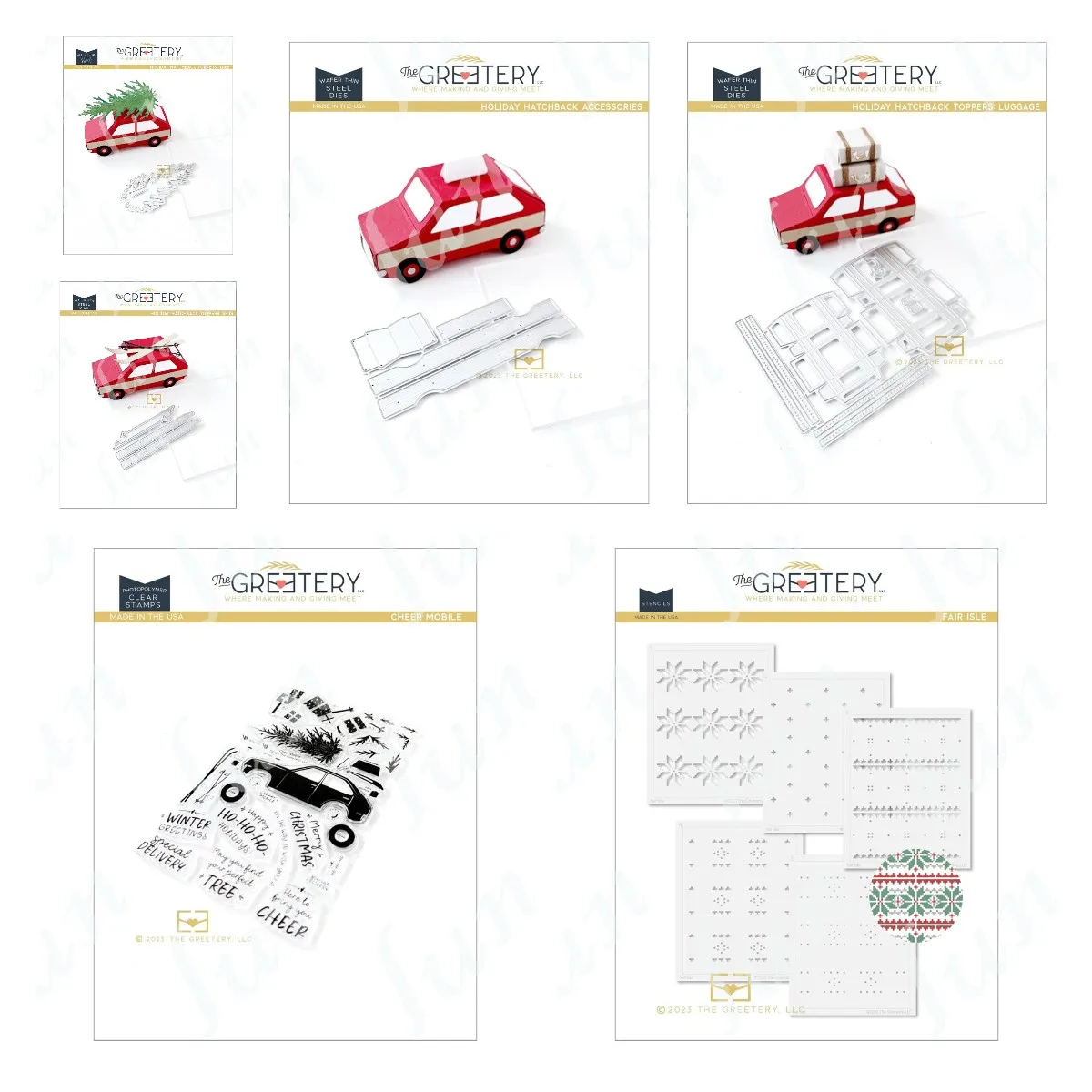 Stamps and Dies Christmas Decorations 2023 Wrapped in Love Sentiment Clear Stamps Scrapbook Winterland Layered Stenicls Template