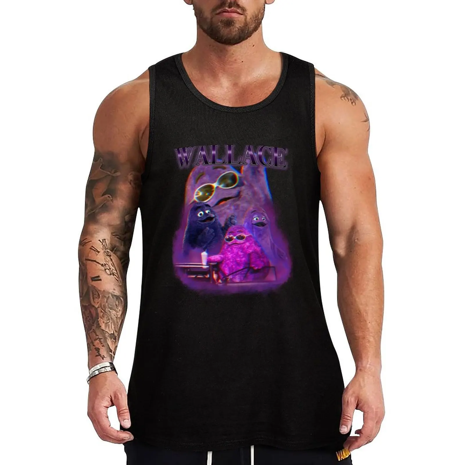 

Wallace. Tank Top Men's fitness t-shirt Man sleeveless shirt bodybuilding