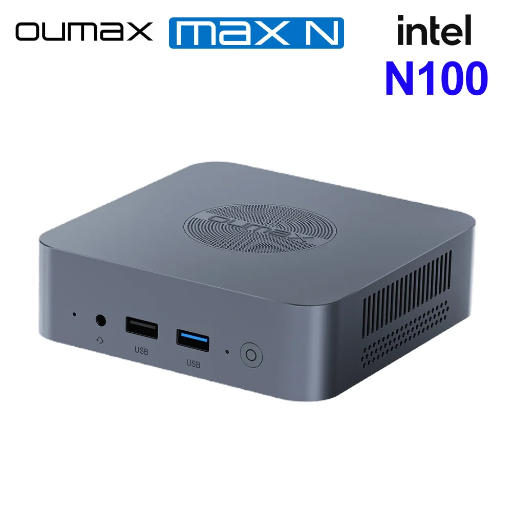 New OUMAX Mini PC Intel  N100 16GB 500GB Quiet Dual 1000M LAN N95 8GB 256GB Desktop Computer VS Mini S12 Pro T8 Pro GK3V